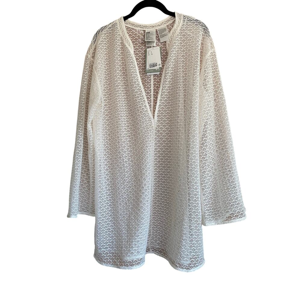 H&M Sheer Tunic Pullover Beach Cover Up Size Small